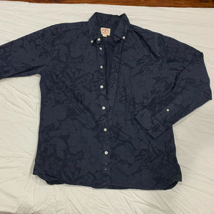 L Brooks Brothers Red Fleece |Tropical Print Shirt